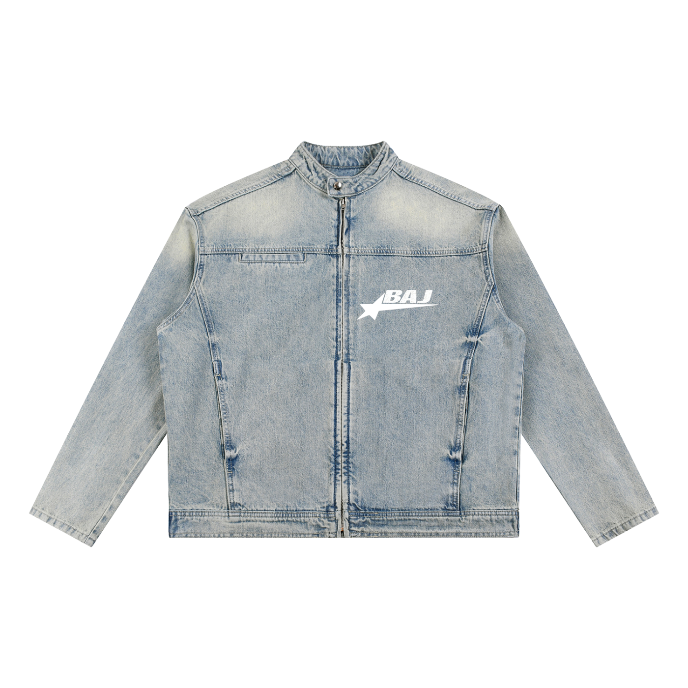 BAJ Vintage Zip Denim Jacket